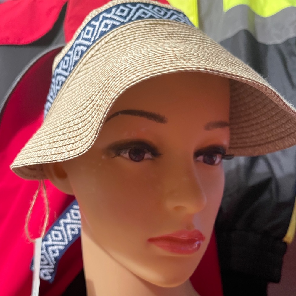 SEA & GRASS Straw Visor with Ribbon - Picture 9 of 12